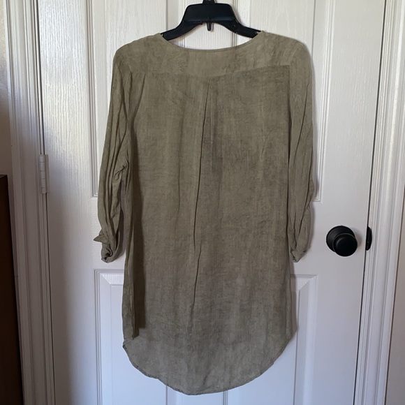 CQbyCQ long sleeve sage green tunic - Picture 6 of 8